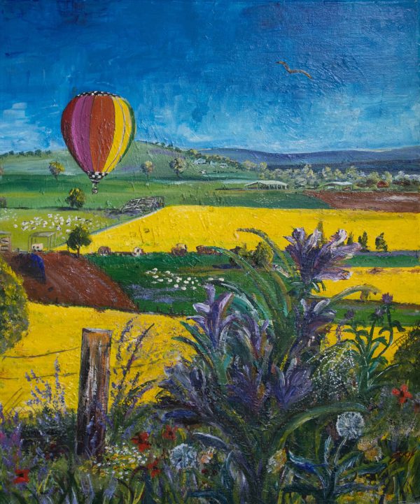 Flowers Field and Balloon